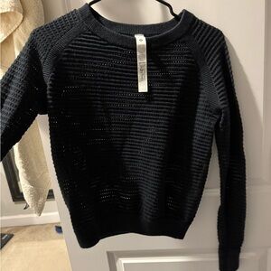 Lululemon cotton pointelle sweater